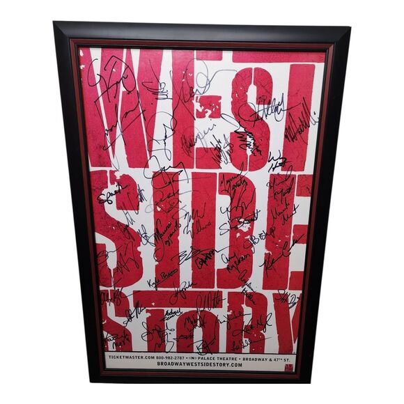 west side story Other - Broadway West Side Story Cast Signed Framed 2009 Olivo Cavenaugh Scaglione